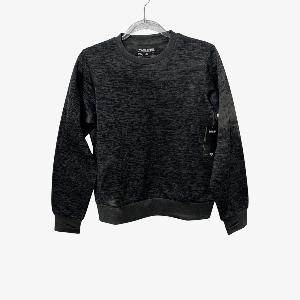 Dakine Liberator LW Crew Sweatshirt Women S Black Heather W331DAK0008 Thumbholes